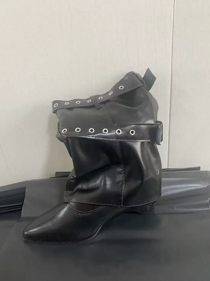 Bottines pour femmes, printemps 2026, nouvelles bottes, bout pointu, talon épais, bottes pantalon, b