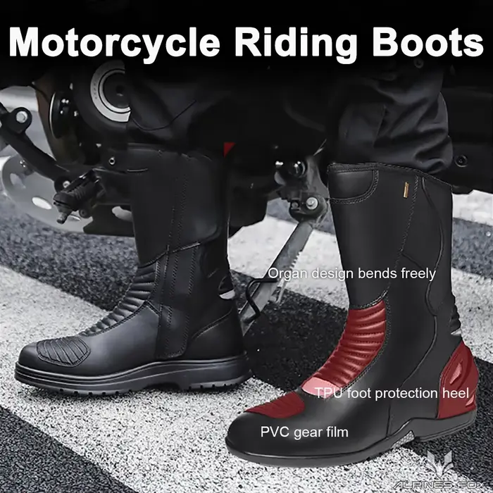 Bottes de moto quatre saisons pour hommes