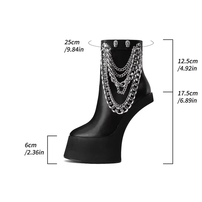 Bottines à plateforme pour femmes européennes et américaines