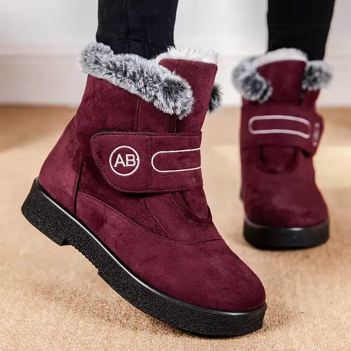 Bottines classiques avec fourrure pour femme