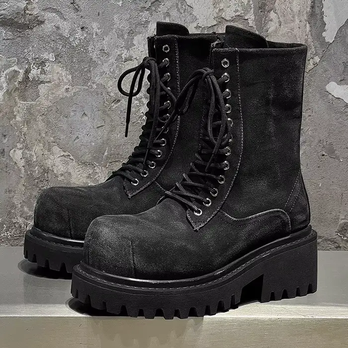 Bottines en cuir de Style de rue britannique de haute qualité pour hommes