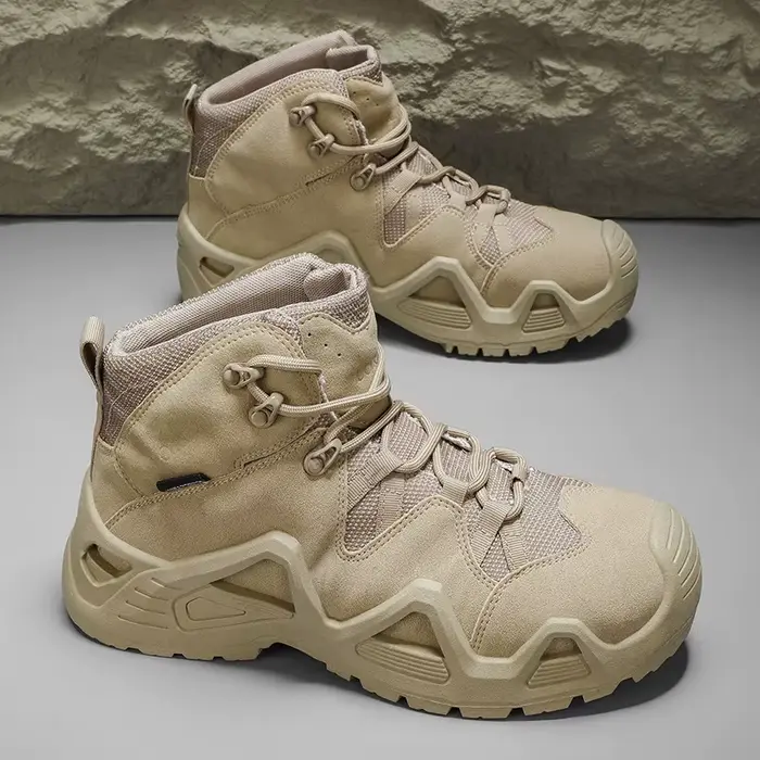 Bottes du désert pour hommes toutes saisons, imperméables, respirantes, à sangles, chaussures d'exté