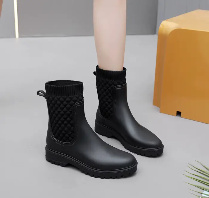 StephanRain-Bottes de pluie courtes pour femmes