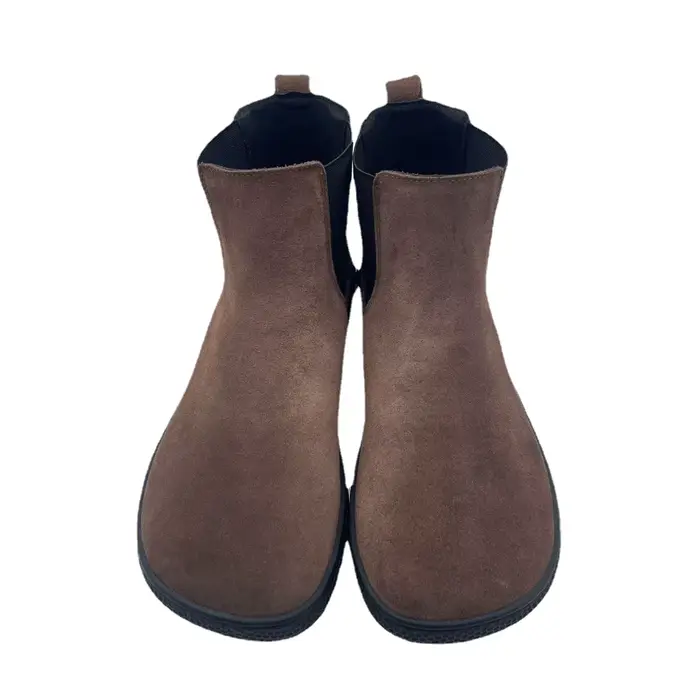 Tipsietoes Chelsea pieds nus printemps automne véritable vache daim bottes en cuir imperméable avec doublure