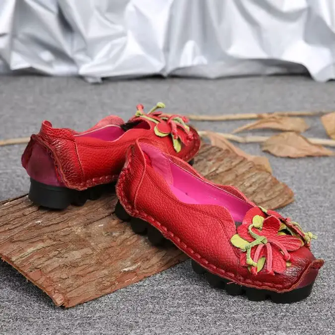 Chaussures rétro plates pour femmes