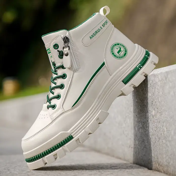 Bottes en denim résistantes pour homme style de rue confortables et durables pour le travail et les loisirs
