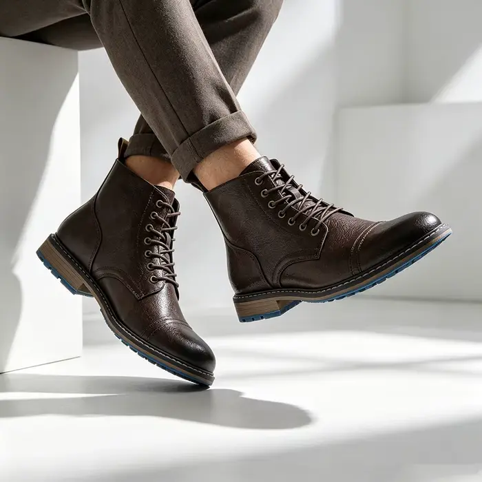 Bottines 2026, bottes décontractées confortables et tendance, en cuir