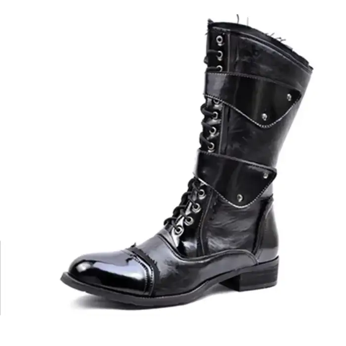 Bottes de danse gothiques punk pour hommes