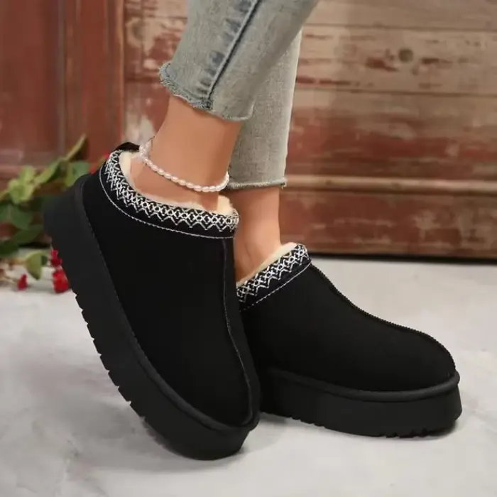 Chelsea cheville bottes de neige femmes hiver nouvelle marque fourrure courte en peluche chaussures plates chaudes