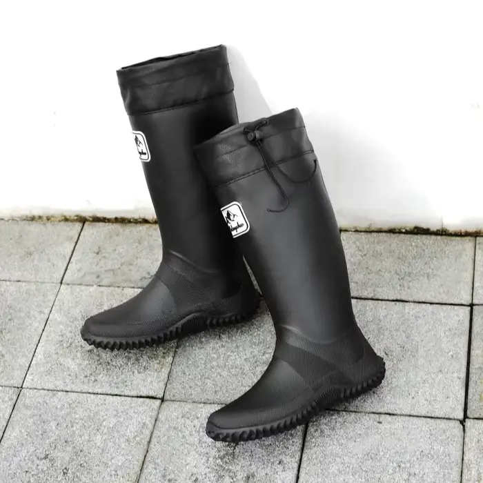 1 paire de bottes de pluie antidérapantes pour femmes