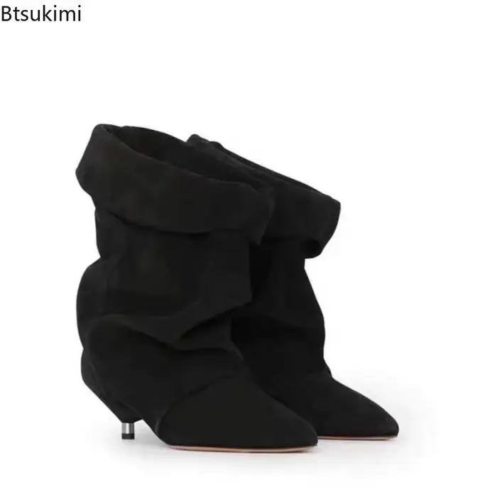 Nouvelles Bottes Courtes à Talon Fin pour Femme Automne-Hiver 2026