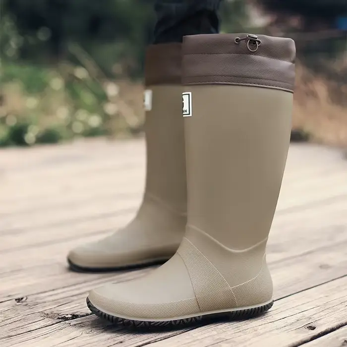 Bottes de pluie Bottes de pluie montantes à la mode pour vêtements d'extérieur