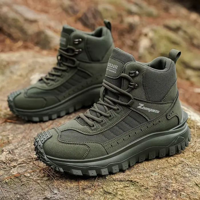Bottes hautes à semelle épaisse pour hommes