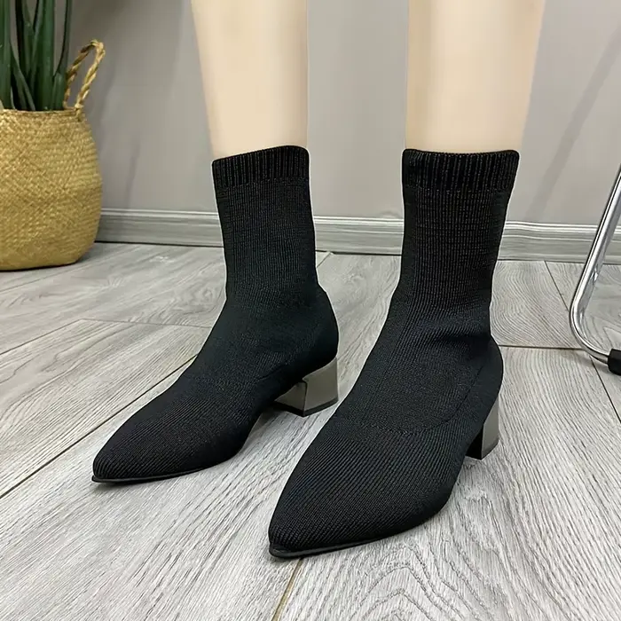 Bottines tricotées pour femmes