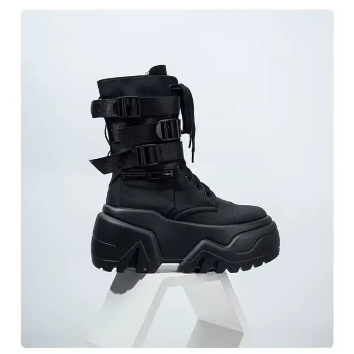 Bottines d'automne en cuir pour femmes