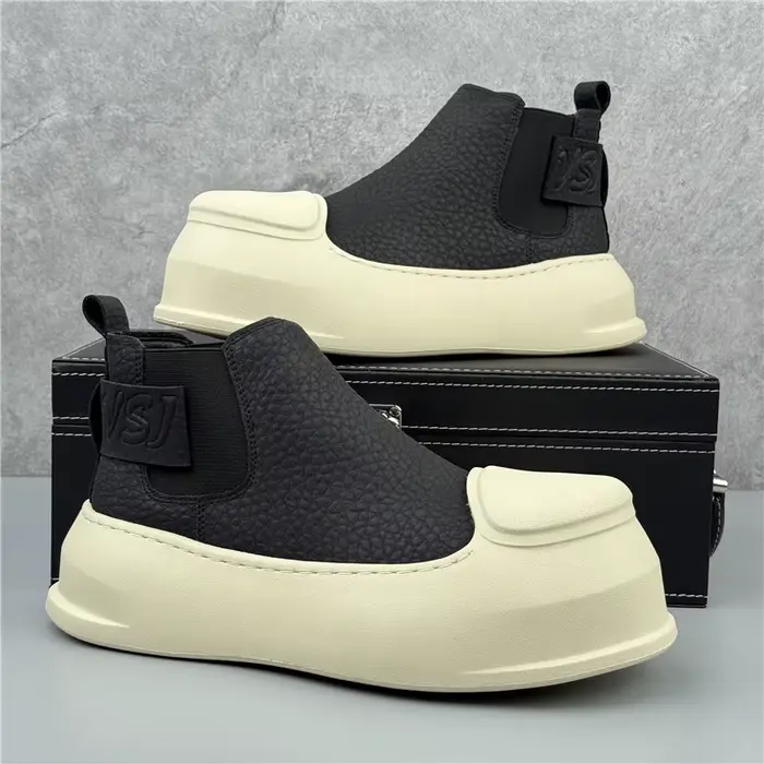 Nouvelle mode bottes décontractées confortable semelle extérieure Durable hommes chaussures de haute