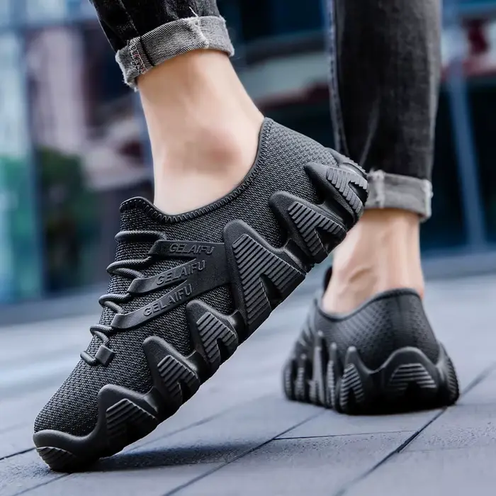 Bottes de pluie plates en caoutchouc pour hommes