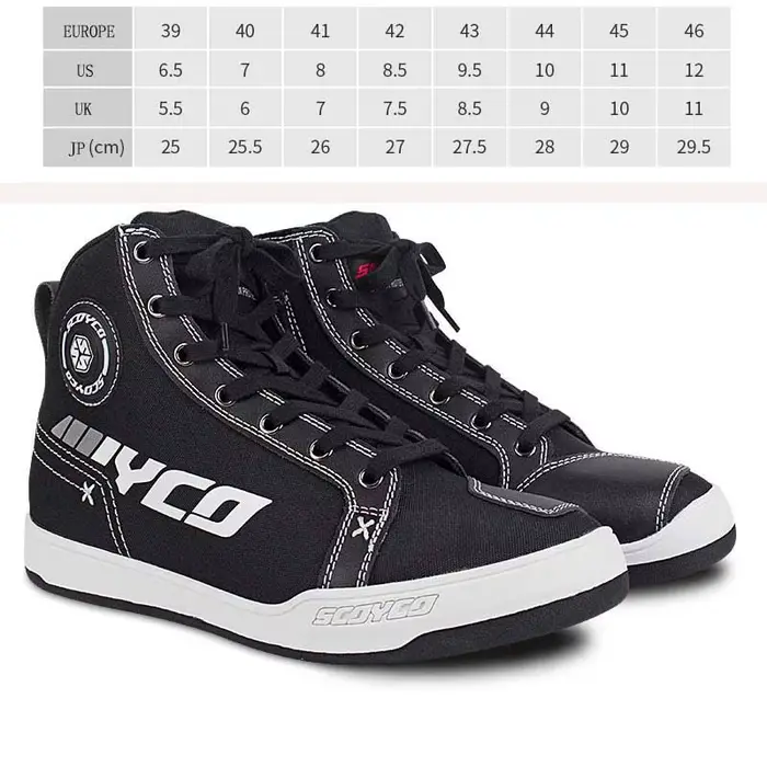 Bottes de moto pour hommes SCOYCO chaussures de motocross anti-collision résistantes à l'usure botte