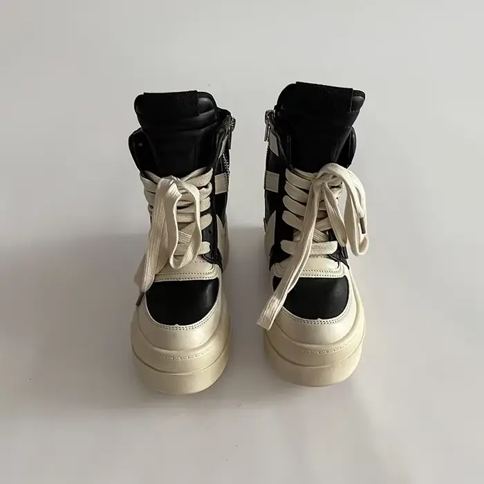 Bottes à semelle épaisse et montantes pour femme, nouvelle collection automne-hiver, chaussures de s