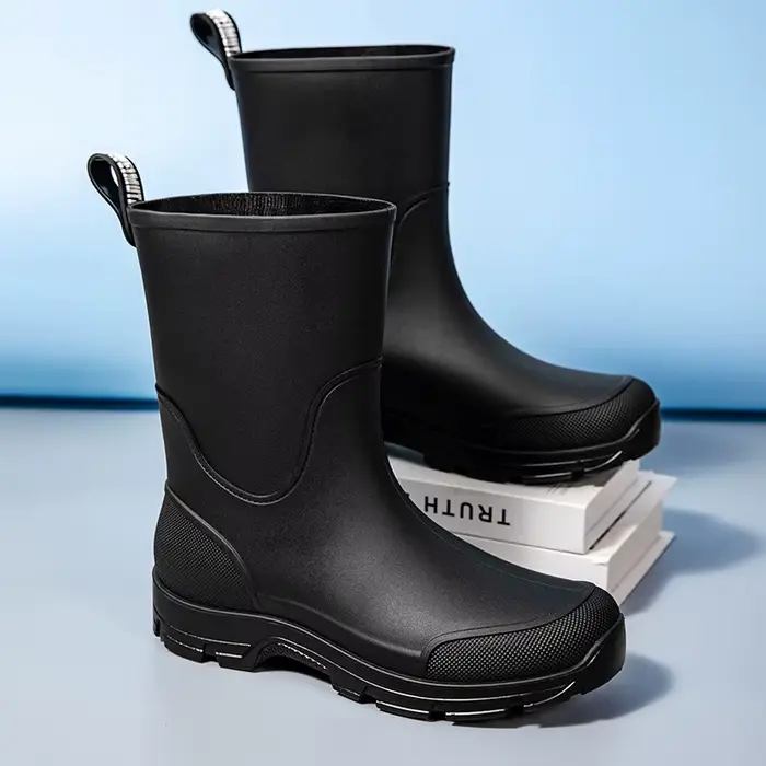 Bottes de pluie antidérapantes pour hommes, chaussures de pêche aux gencives, chaussures d'eau à Tub