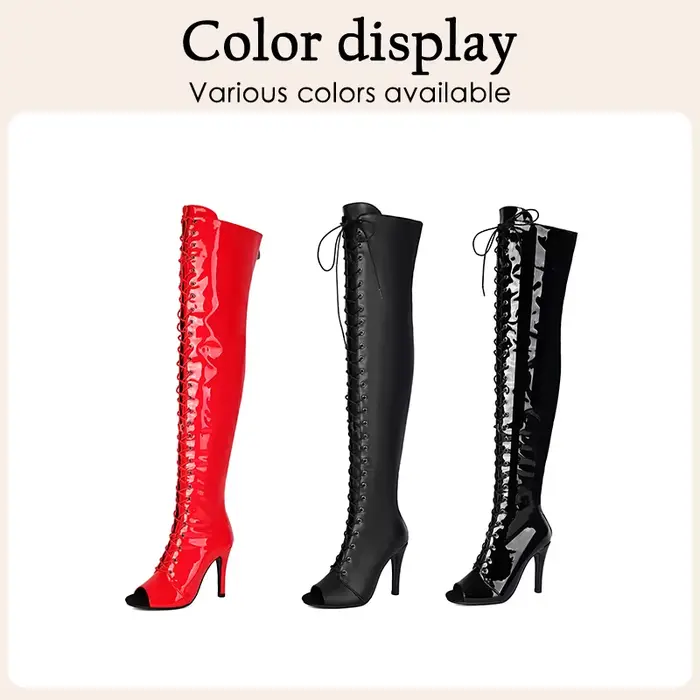 Bottes noires à talons hauts pour femmes