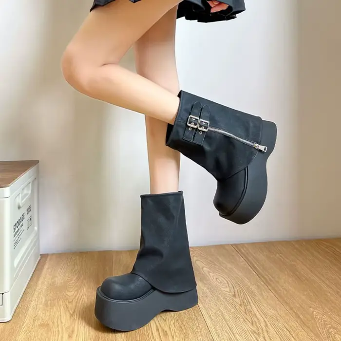 Bottines de motard pour femmes