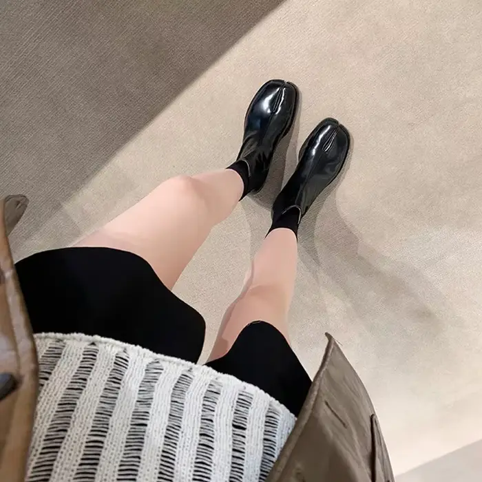 Bottes en cuir Tabi pour femmes