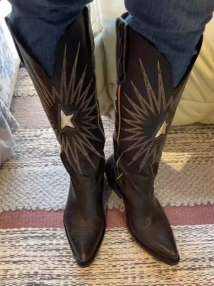 Bottes de Cowboy noires pour femmes