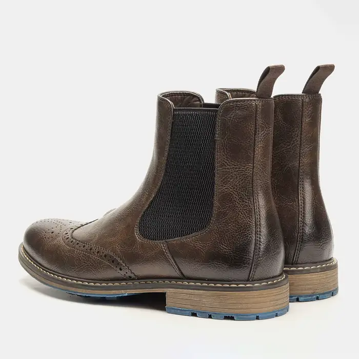 Bottes en cuir confortables pour hommes, bottes StephanMen, style américain, mode, taille 7 ~ 13, # 