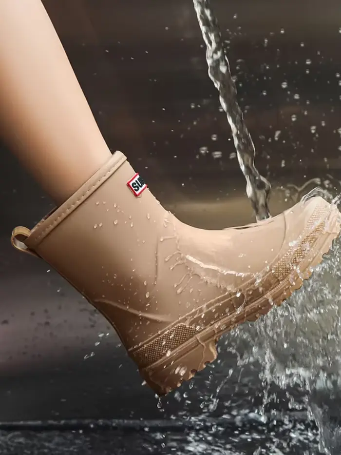Bottes imperméables en PVC pour femmes, bottes de pluie épaisses, galoches, chaussures de jardinage, pêche, cuisine et occasions spéciales