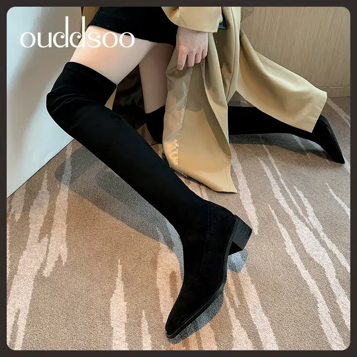 Ods Show-Bottes longues à talons hauts pour femmes