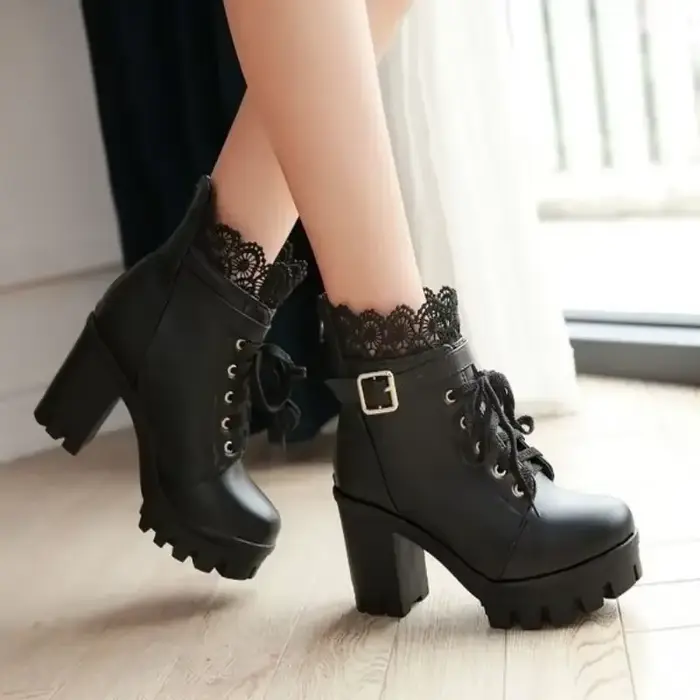Bottines à talons hauts pour femmes