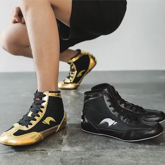 Bottes de Sambo HONGGANG noires et dorées