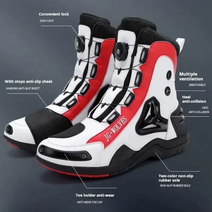 Wolf-Bottes de moto tout-terrain imperméables pour hommes et femmes