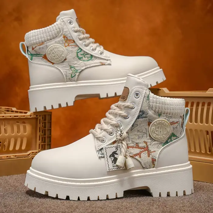 Bottes pour hommes quatre saisons classiques grosse tête