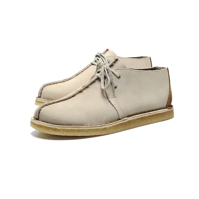 Bottes du désert des hommes de cuir véritable de Careaymade-100 % chaussures de marcheur rétro inver