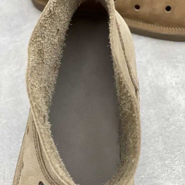 Femmes en cuir véritable bottines plates bout rond Slip-On évider bottes courtes chaussures de haute qualité
