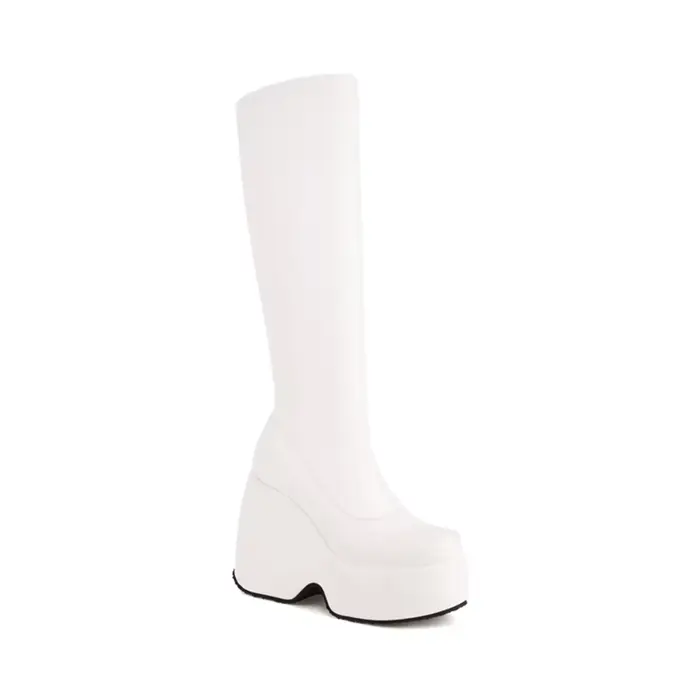 Botas De Mujer – bottes hautes à talons compensés pour femmes