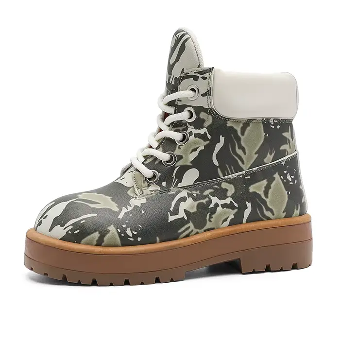 Nouveau jaune marron botte sécurité bottines hommes en cuir hommes moto bottes chaussures militaires