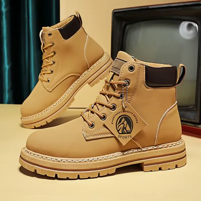 Bottes de travail durables à lacets pour hommes