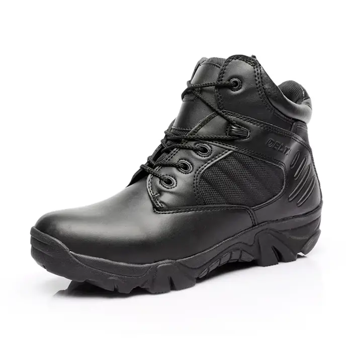 Bottes militaires de moto pour hommes, bottes de course de moto à rinçage élevé, force spéciale de q