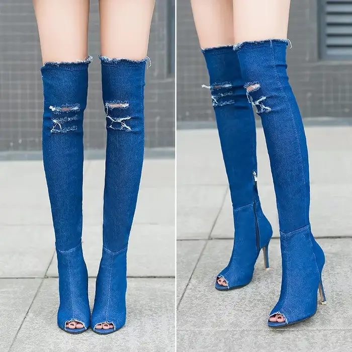 Bottes femmes cuissardes hautes hiver
