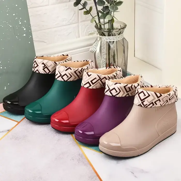 Bottes de pluie basses à la mode pour femmes