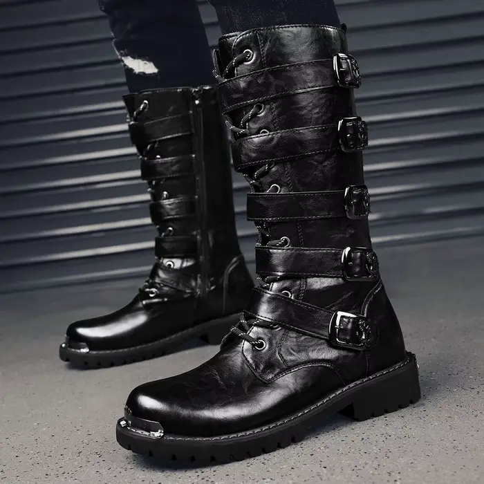 Bottes de moto classiques décontractées pour hommes