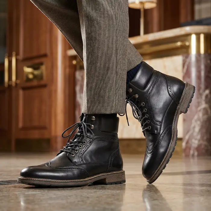 Bottes pour hommes rétro confortables