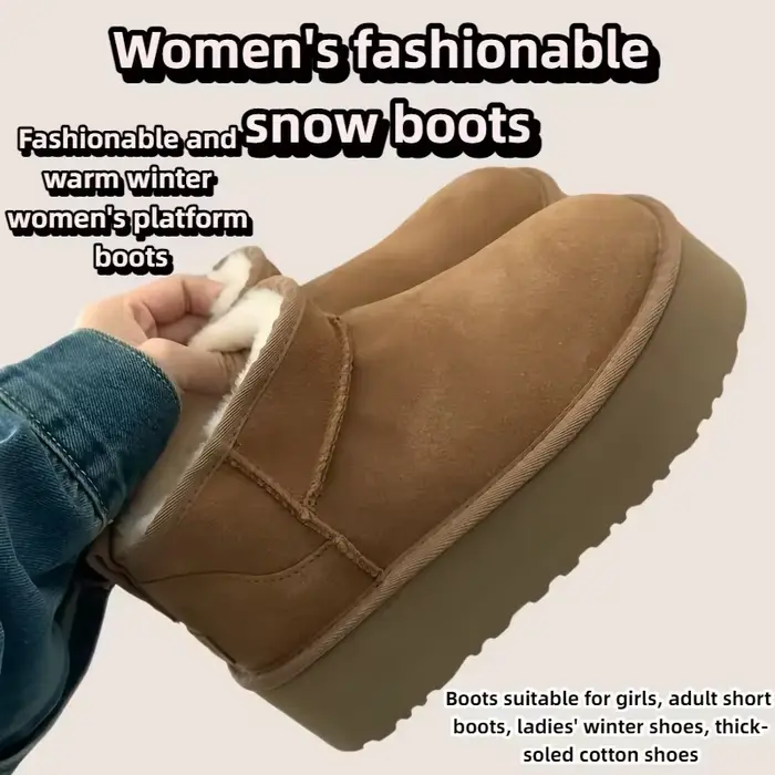 Bottes de neige d'hiver pour femmes