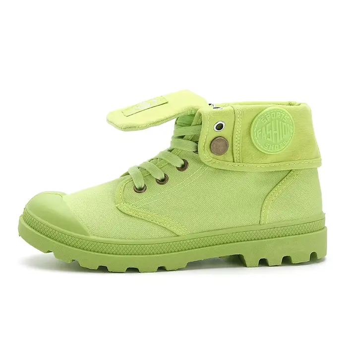 Bottes Femme Cheville Toile Chaussures Femmes Militaire Moto