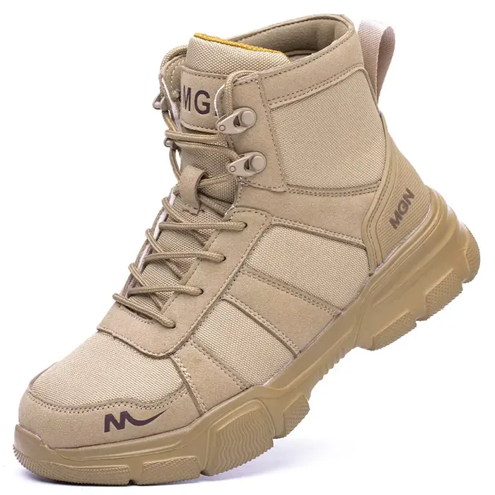 Bottes de sécurité de Camouflage pour hommes et femmes, chaussures de travail indestructibles, botte