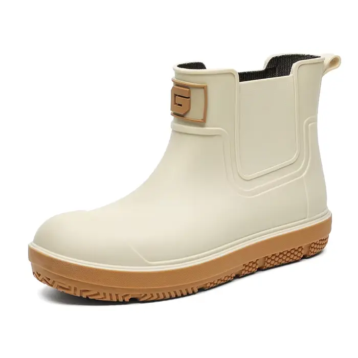 Bottes de pluie en caoutchouc imperméables pour hommes printemps automne ajustement confort antibuée activités extérieures jardin travail pêche