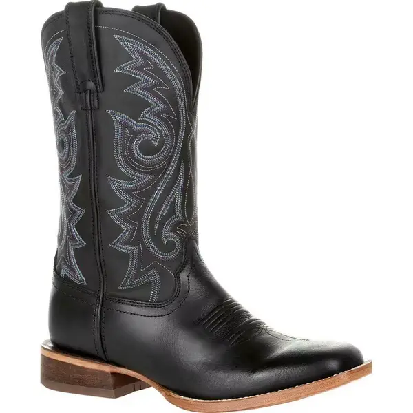 Bottes de moto en cuir PU mi-mollet pour hommes, bottes de cow-boy occidentales, totem temporel, cha